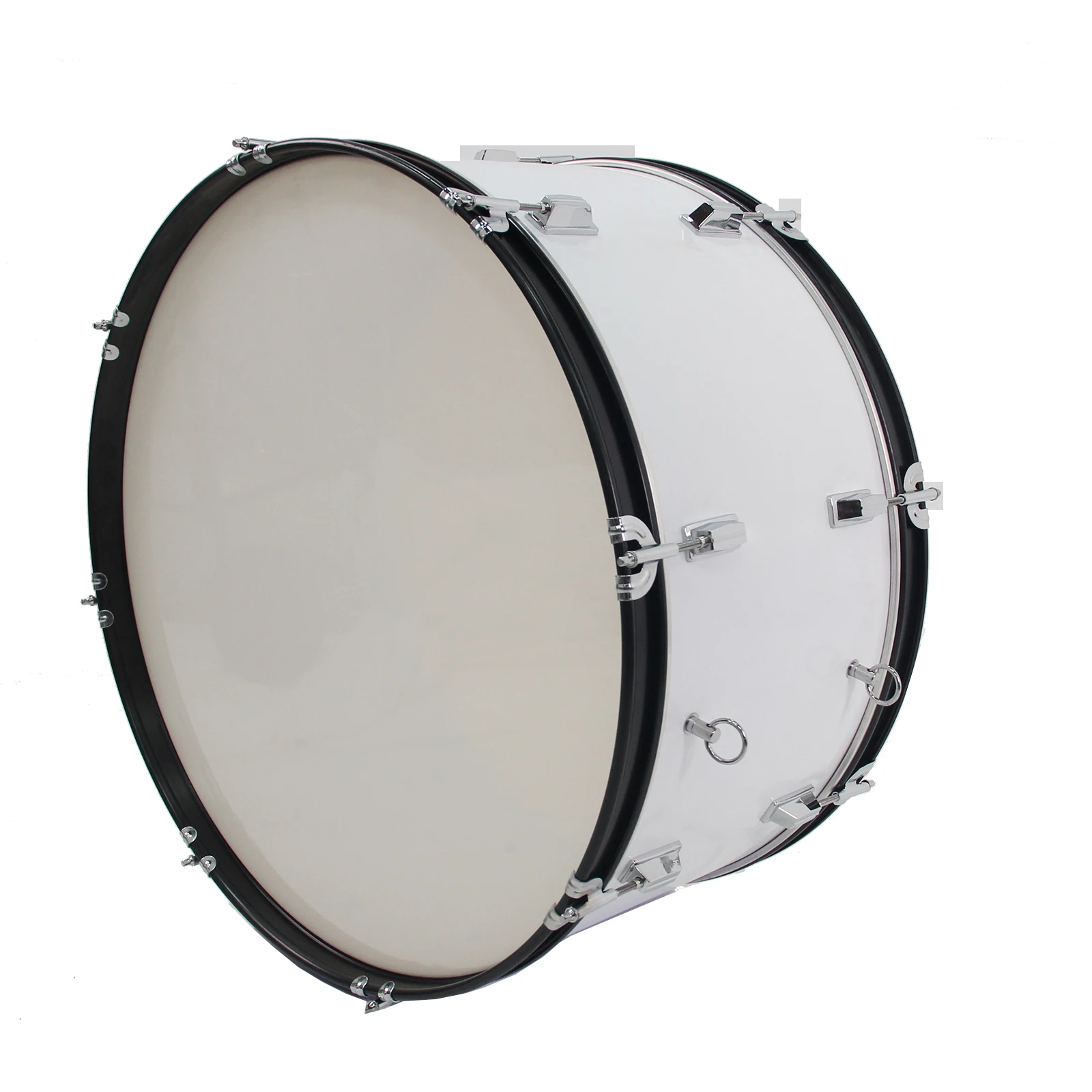 

Factory custom 20-inch professional white drum shell marching bass drum with stick and strap