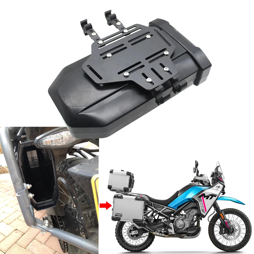 Motorcycle Universal Concealed 3.8 Liters Storage Box Fit For CFMOTO 450 MT MT450 2023 2024- 450MT Side Decorative Shelf Toolbox