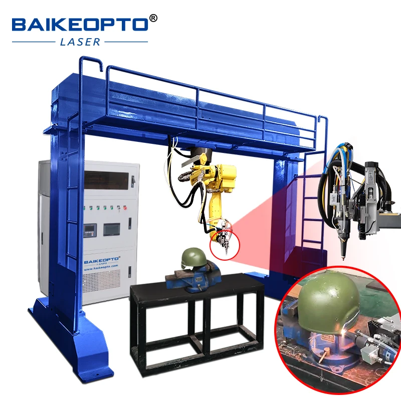 1500W de alta eficiência 3D 6 Aixs Fanuc robô cortador a laser automático 3D robô máquina de corte a laser para capacete