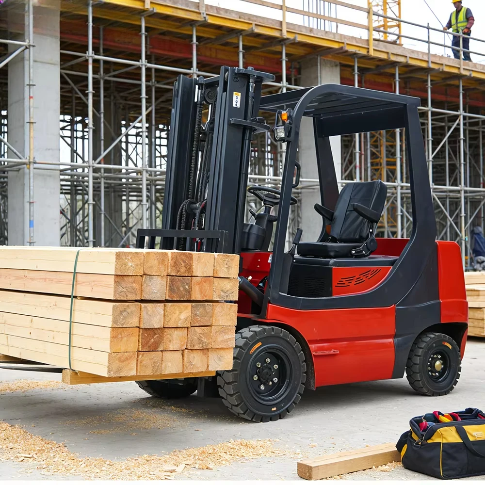 1500kg Battery Powered Forklift 48V Electric Truck 3m Lift Height AC Motor Hydraulic Steering Warehouse Stacker Loader CE