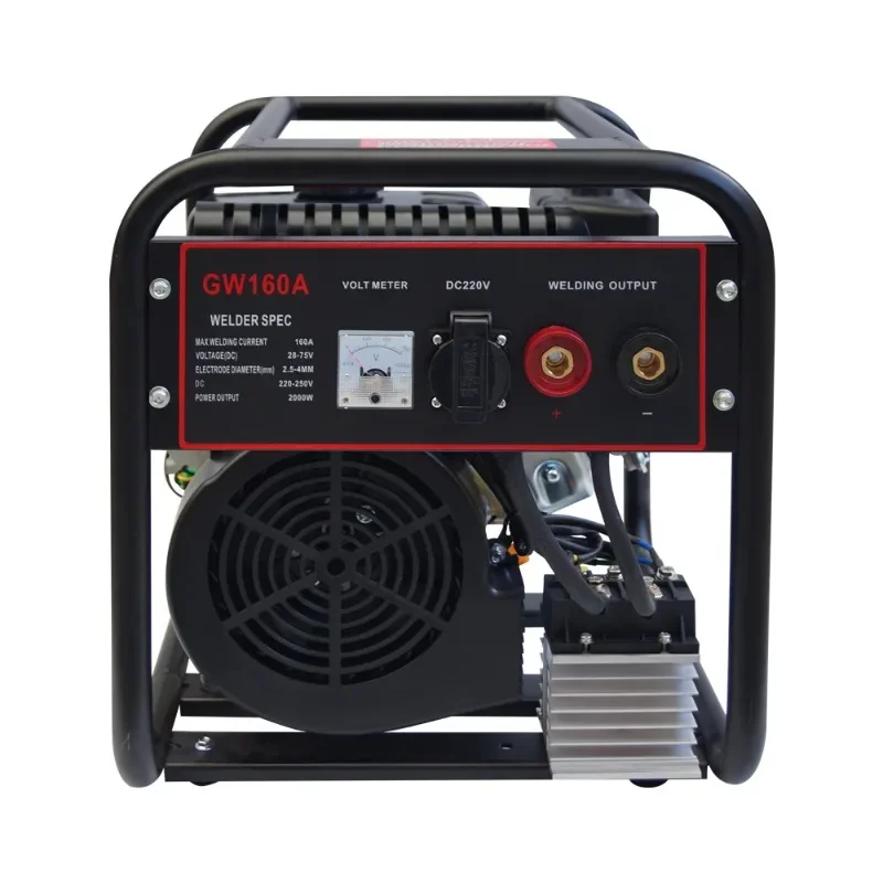 AC/DC Petrol Generator Welder Dual-Use Process Mobile Welding Machine Engine Stick Welding