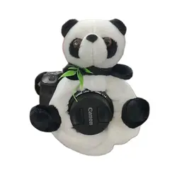 Neugeborene Fotografie Zubehör niedlichen 3D-Panda Kamera Objektiv Begleiter Mini Box handschuhe Neugeborene Fotografie Requisiten