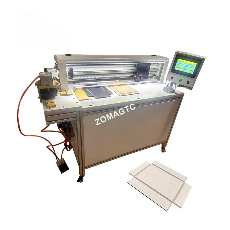 Semi Automatic Manual Pneumatic Paper Groving Cutting Groove Machine Corner Cutter Rigid Grey Board Cardboard V Grooving Machine