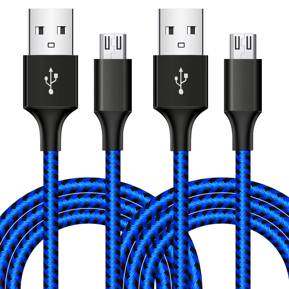 

2PCS Micro USB Cable3m Android Fast Charging USB Cable for Xiaomi Realme Redmi Samsung Huawei Mobile Phone USB Data Charger Wire