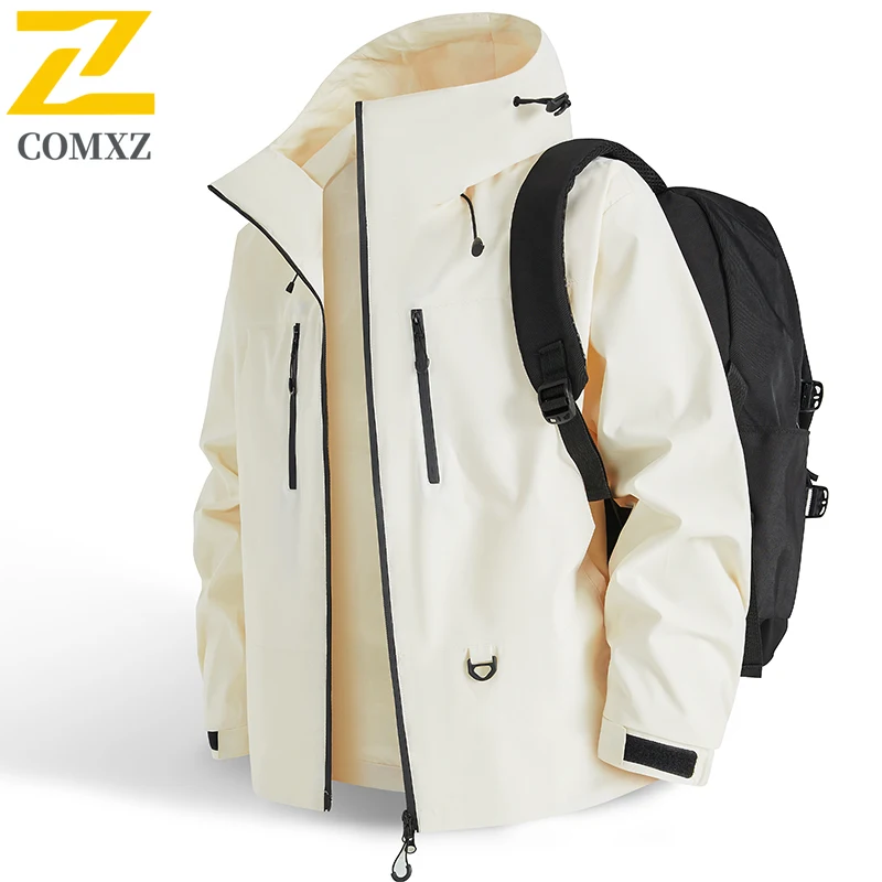 

Зарядная куртка для пар, мягкий топ, повседневная уличная многофункциональная водонепроницаемая ветровка с капюшоном, мужская одежда высокого качества