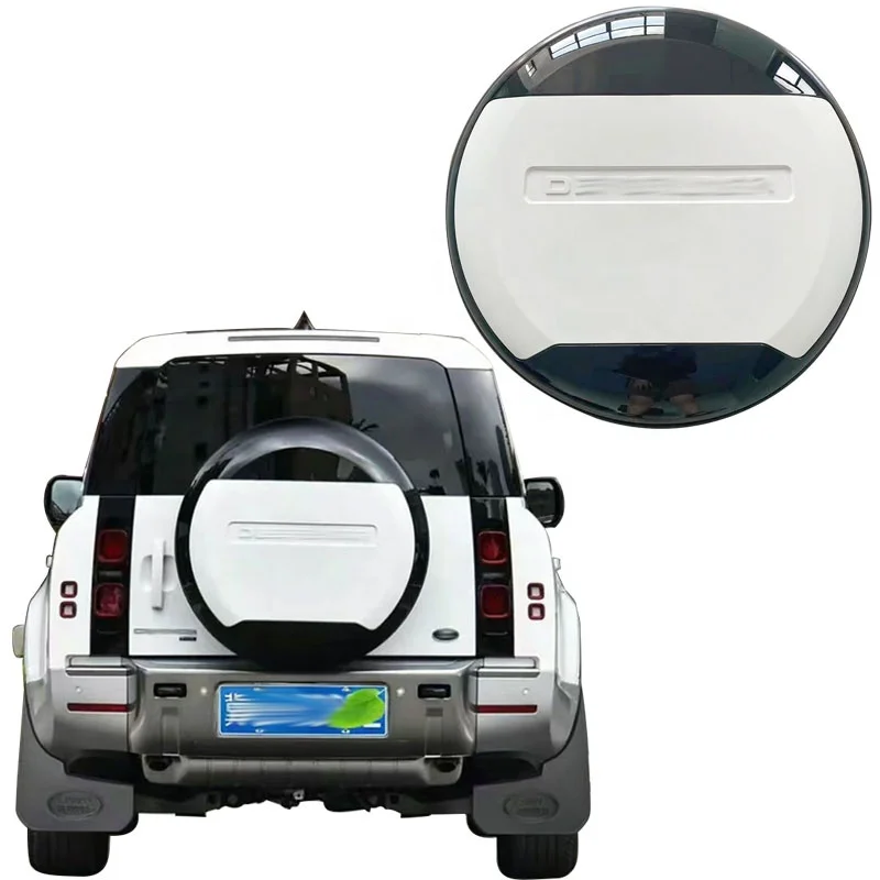 Auto Parts Exterior Accessories White Rear Tire Cover Car Spare Wheel  For Defender 2020+ 90-110-130