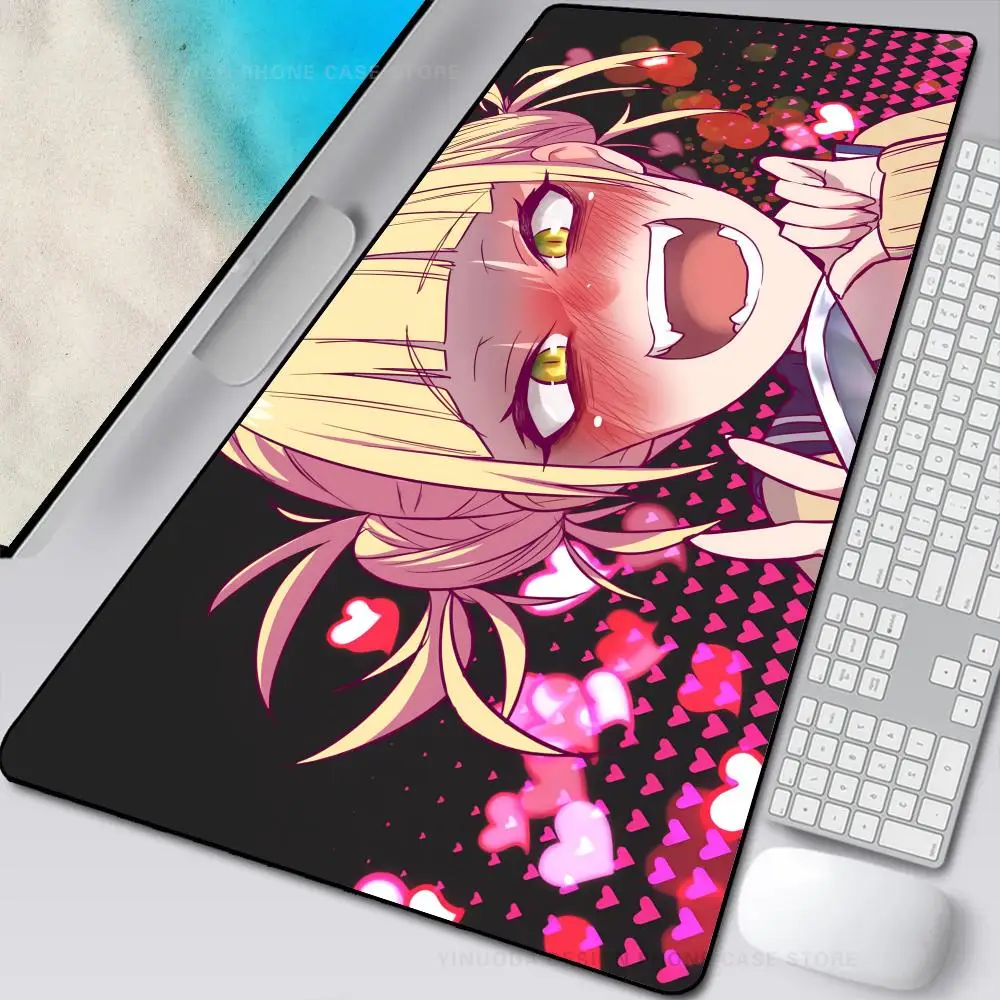 

H-Himiko Toga Mousepad Mouse Mat Desk Mat With Pad Gaming Accessories Prime Gaming XXL Keyboard Pad Stitch Padding Mat