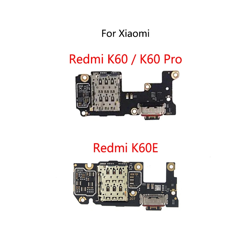 

USB Charging Dock Port Socket Jack Connector Charge Board Flex Cable Redmi K60 K60E / K60 Pro