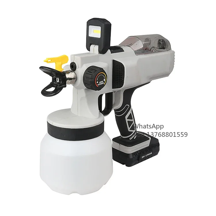 Hot Selling Variable Speed Paint Spray Machine Paint Sprayer LED Airless Spray Gun Without Brush Motor