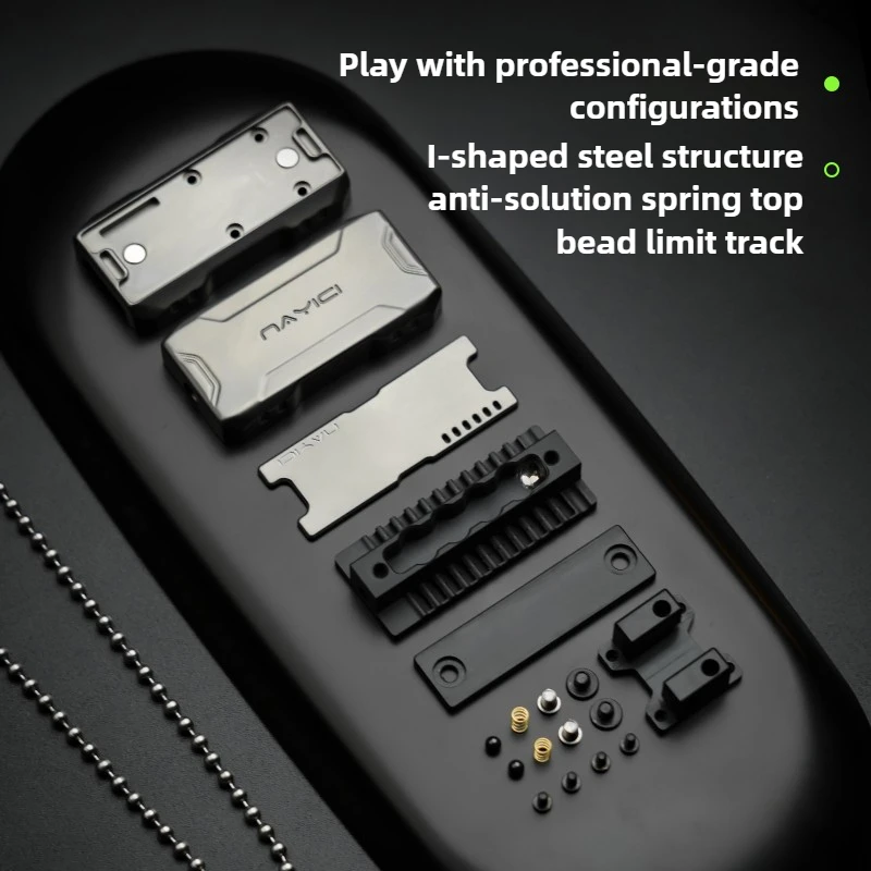 Shaking Core EDC mecánico magnético Metal compuesto dedo empuje tarjeta descompresión tecnología negra juguete de escritorio