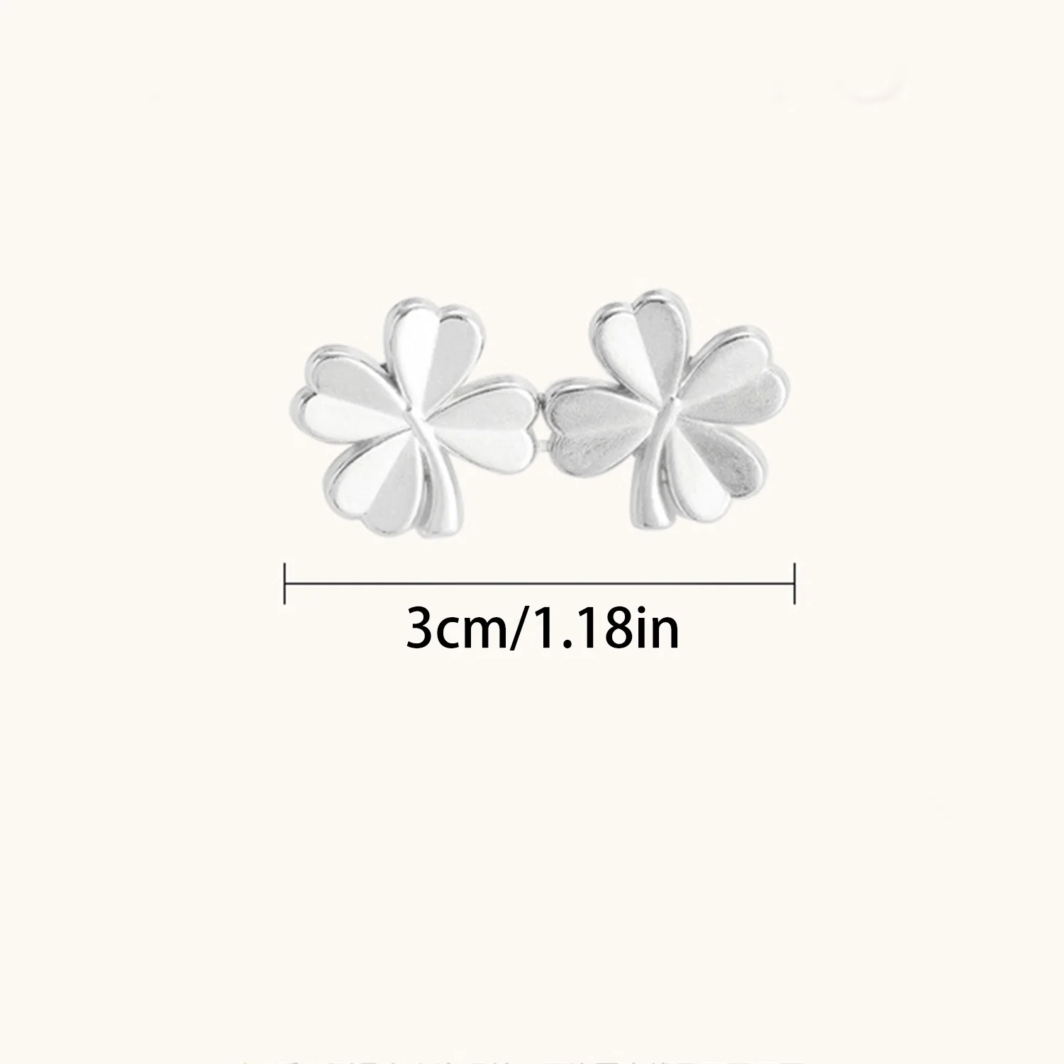 2 Pcs Four Leaf Clover Pants Brooches Buckle Pins Tighten Waist Waist Clip Adjustable Snap Detachable Button For Pants Jeans