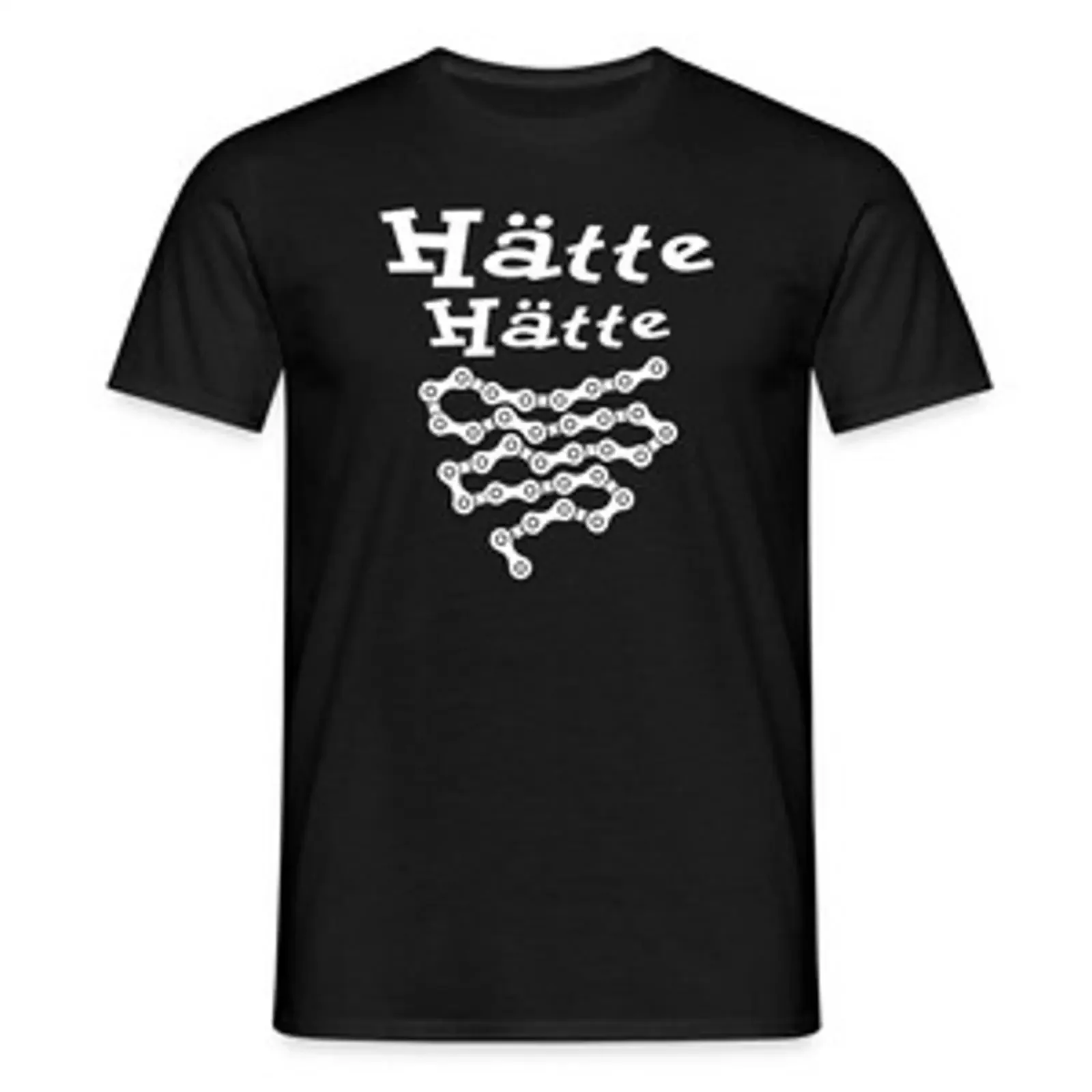 Hätte Fahrradkette Männer T Shirt vintage Washed Versatile Unisex Top For Everyday Wear fashion Breathable Stretched