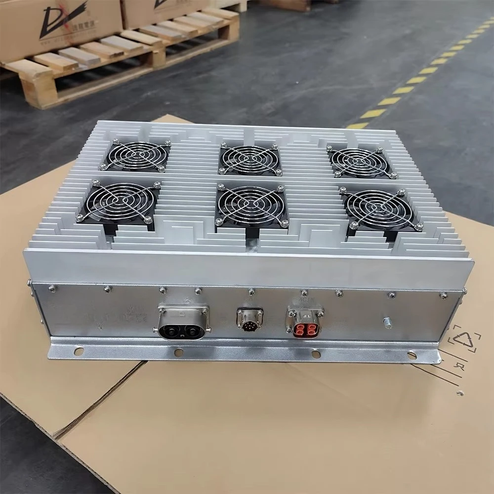 On Board Charger 10kW Dilong 3-phase OBC Air Cooling 60V 72V 80V Onboard Charger for EV, Electric Trucks and Boats