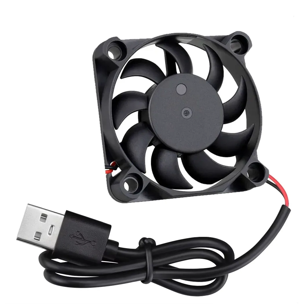

1 шт. 5 В 5010 8010 8015 9225 12025 USB-интерфейс DC Бесщеточный охлаждающий компьютерный вентилятор USB-кабель Телеприставка Маршрутизатор Вентилятор корпуса