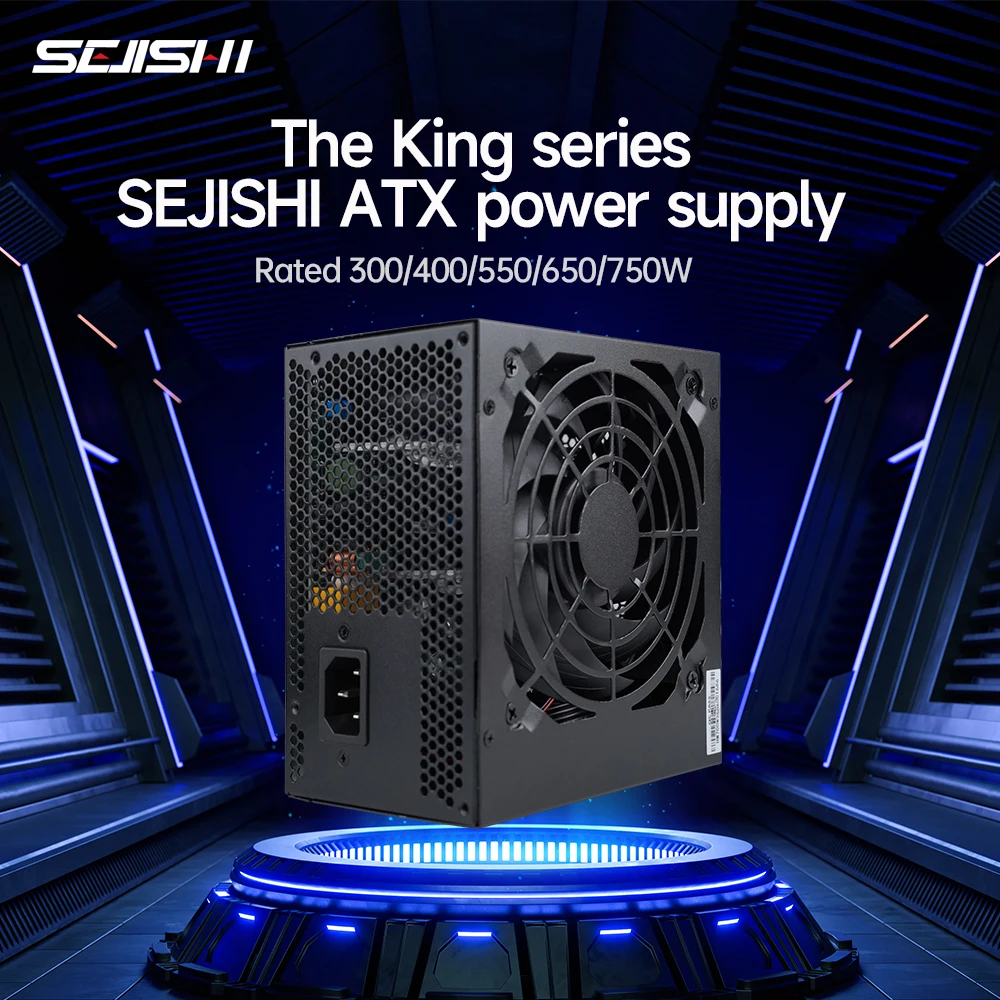 

SEJISHI King Series Power Supply 300w 400w Pc Source 550w 650w 750W 3.0 Fonte Active PFC 90V 220V Gaming PC PSU