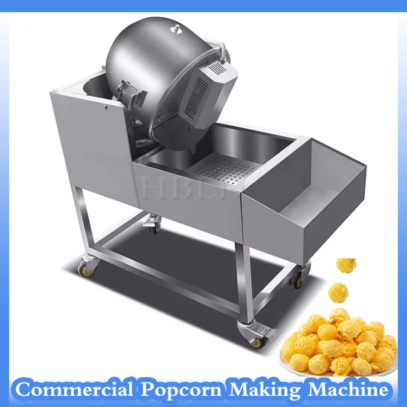 Hot Selling Product: Commercial Popcorn Machine, Fully Automatic Stainless Steel Gas Popcorn Machine