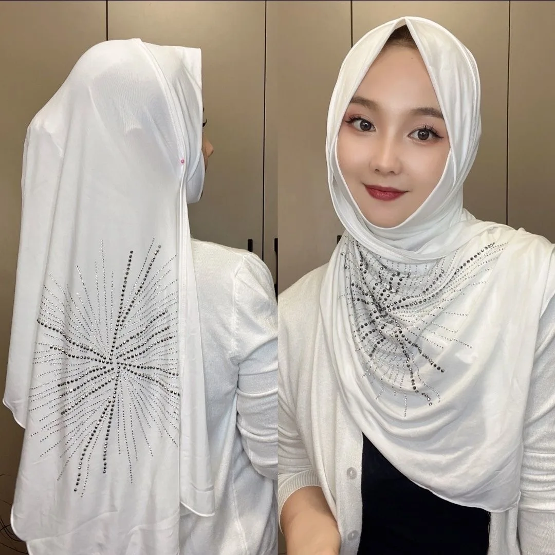 Soft Muslim Hijab Shawls for Women, Bridal Shower Wrap, Muslim Gift