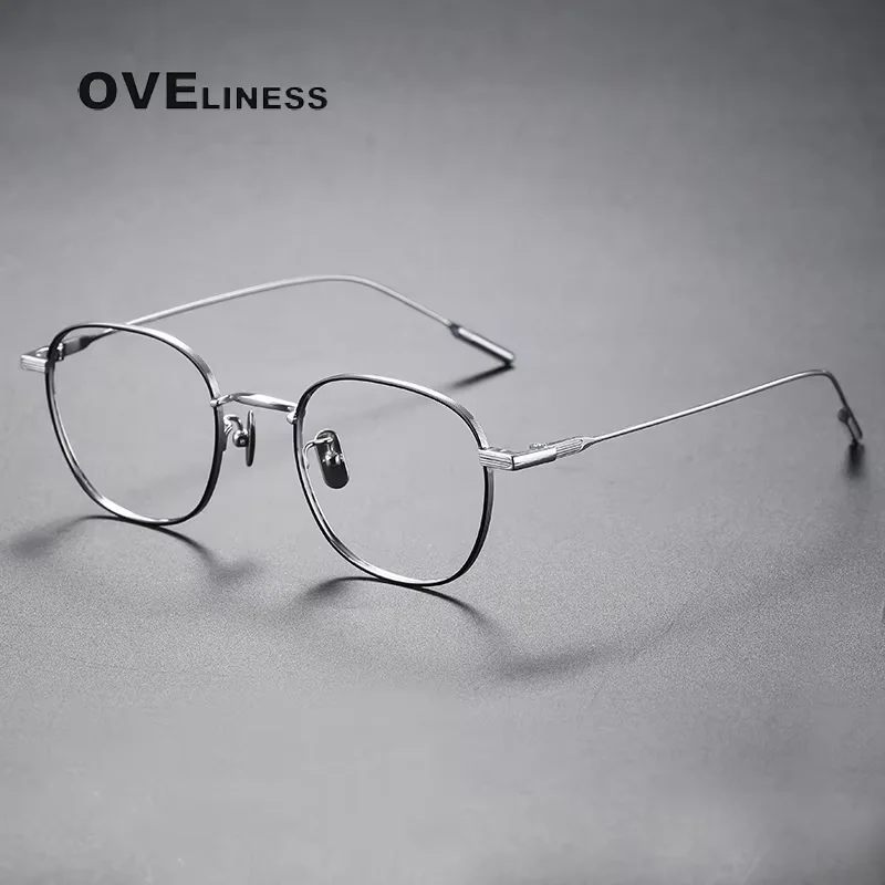 

Retro Pure Titanium Glasses Frame Men Women eyeglasses frames Korean eyewear 2025 full Spectacles