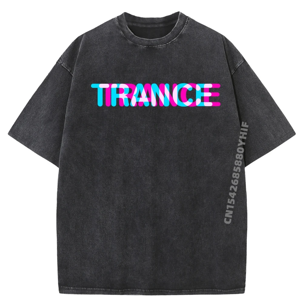 

Trance music disco sound Luxury Designer Man Short Sleeve Tees Summer Printed T-shirt Normal Retro Washed T Shirts Daily Wear