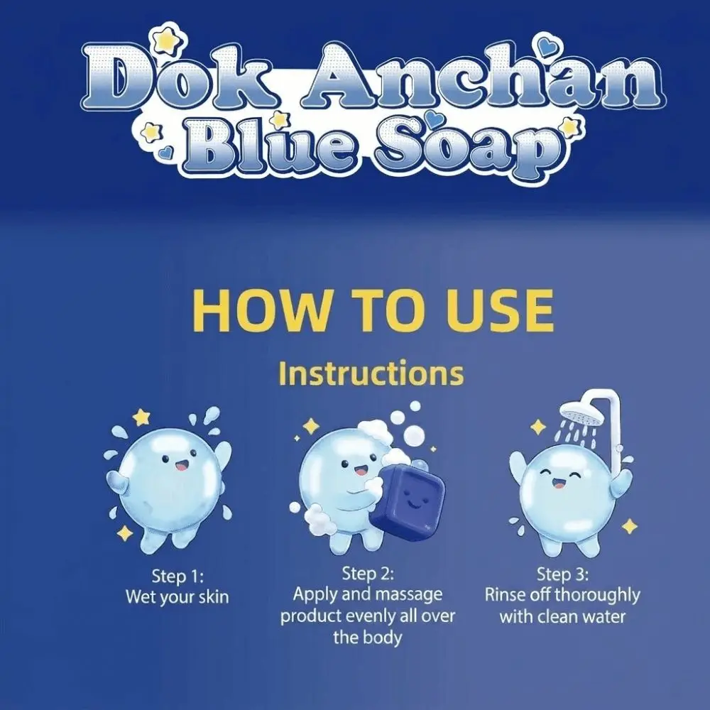 Portable Smoothing Blue Soap Deep cleansing Refreshes Oil Control Soap Hydrating Moisturizing Brightening Soap
