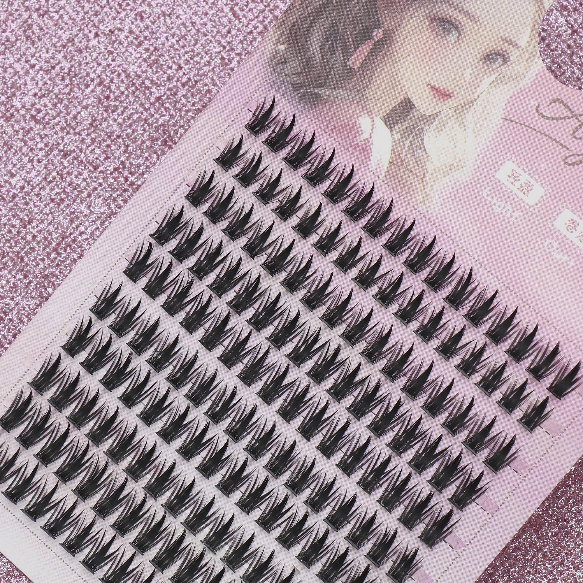 160 grappoli 5-12MM estensione naturale mista ciglia finte festa viaggi lavoro quotidiano riunione ciglia innesto ciglia fai da te