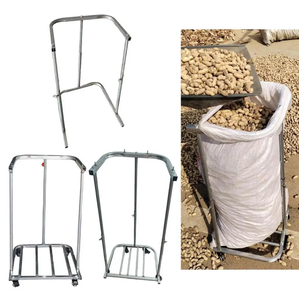 Adjustable Metal Bagging Device Trash Bag Holder Large Support Stand for Garden Yard Waste and Outdoor Use
