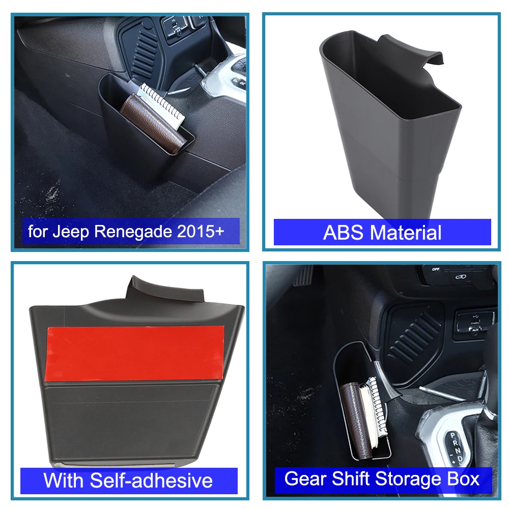 for Jeep Renegade 2015 2016 2017 2018 2019 2020 2021 2022 2023 Car Passenger Tray Organizer Grab Handle Storage Box Accessories