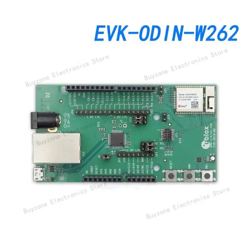 

EVK-ODIN-W262 Multiprotocol Development Tools EVK for dual-band Wi-Fi and Bluetooth ODIN-W2622 with UART/RMII