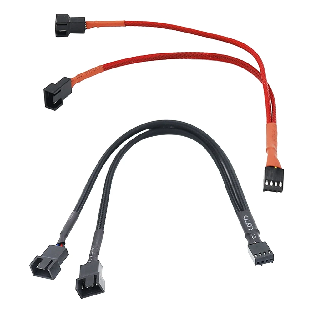 

4 Pin Y Splitter Cable 4 Pin PWM Female to 3/4 Pin CPU PC Case Fan Adapter Cable