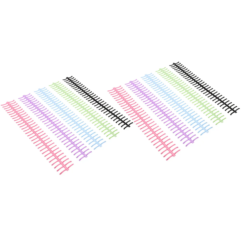 

10pcs Leaf Coil Binder Rings ABS Plastic Notebook Loose-Leaf Binder Rings Spiral Coils Office Supplies Scrapbook Accessories