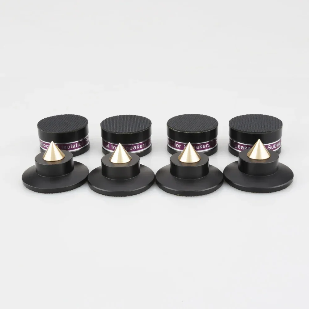 4PCS Shockproof Speaker Spike Feet Anti-vibration Foot Pad Isolation Stand HiFi Audio Amplifiers DVD Player Base