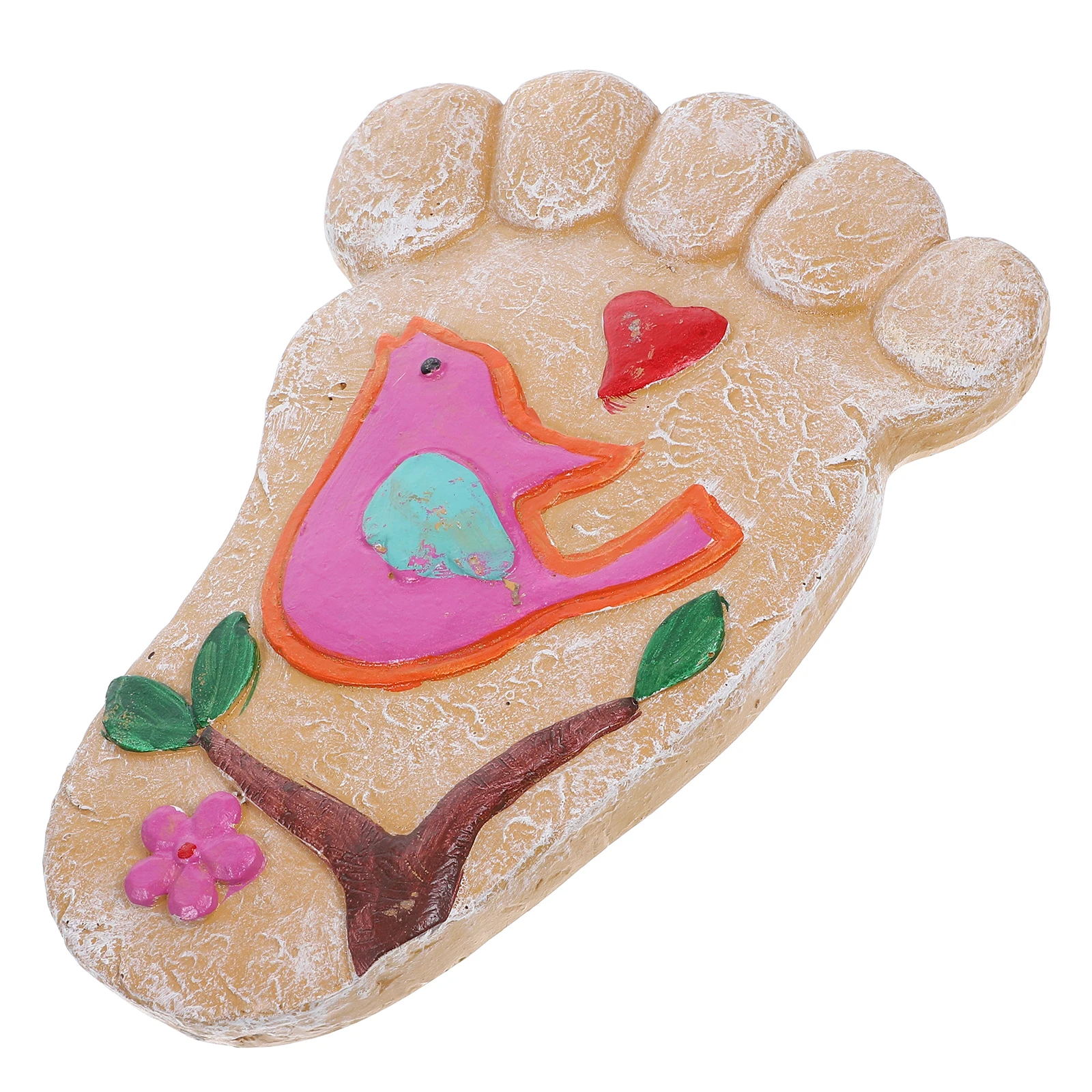 

Footprint Stepping Stone Ornaments Resin Slabs Courtyard Decor Garden Walkway Tiles Lawn Pathway Stones Garden