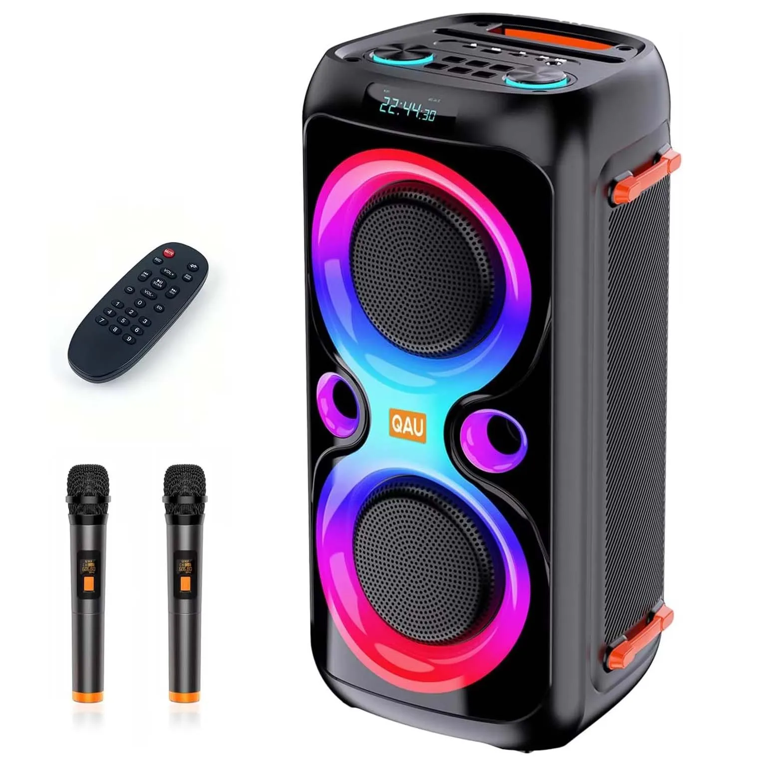 

Мощная Bluetooth-колонка 120 Вт, портативная беспроводная колонка с глубоким басом, LED-подсветкой, бумбокс для вечеринок на открытом воздухе