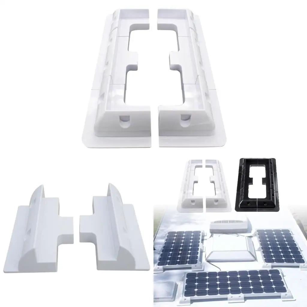 Easy Installation No Drill Solar Panel Mount Brackets ABS Corner Bracket Support