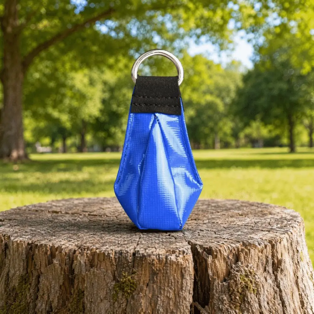 Durable Stainless Steel Throw Weight Bag Reusable PVC Oxford Climbing Rope Bag Multi Purpose Caving Line Pouch Rock Spelunking
