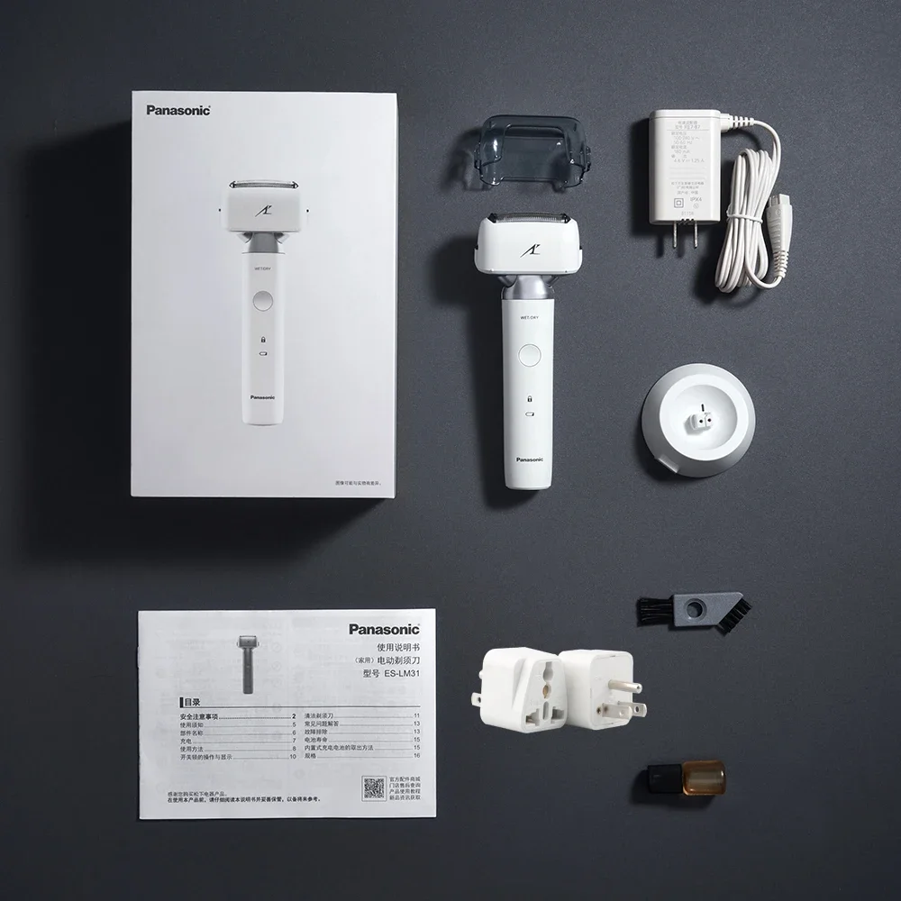 ماكينة حلاقة كهربائية باناسونيك ثلاثية الأبعاد بلاكستون 3 IPX7 ماكينة حلاقة مقاومة للماء رطبة وجافة ذات استخدام مزدوج بطارية لحية الوجه للرجال