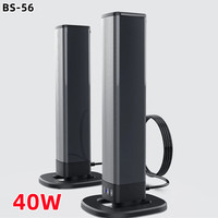 40W TV Soundbar Wireless Bluetooth Speaker Home Theater Sound System Stereo Surround with FM Radio AUX USB Music Center Boombox