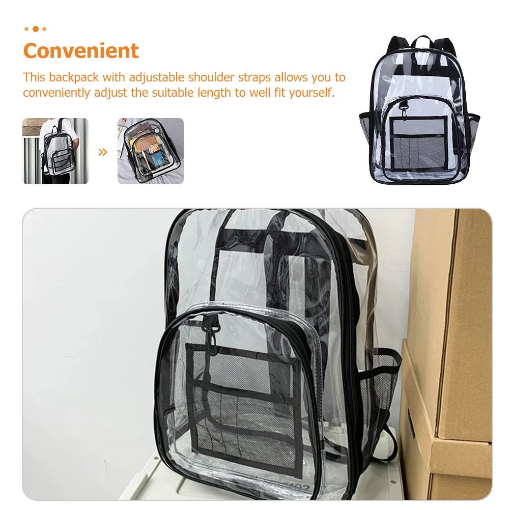 

Waterproof Students Backpack Pc Material Casual Travel Outdoor Multipurpose Storage Bag Portable Adjustable Shoulder Strap