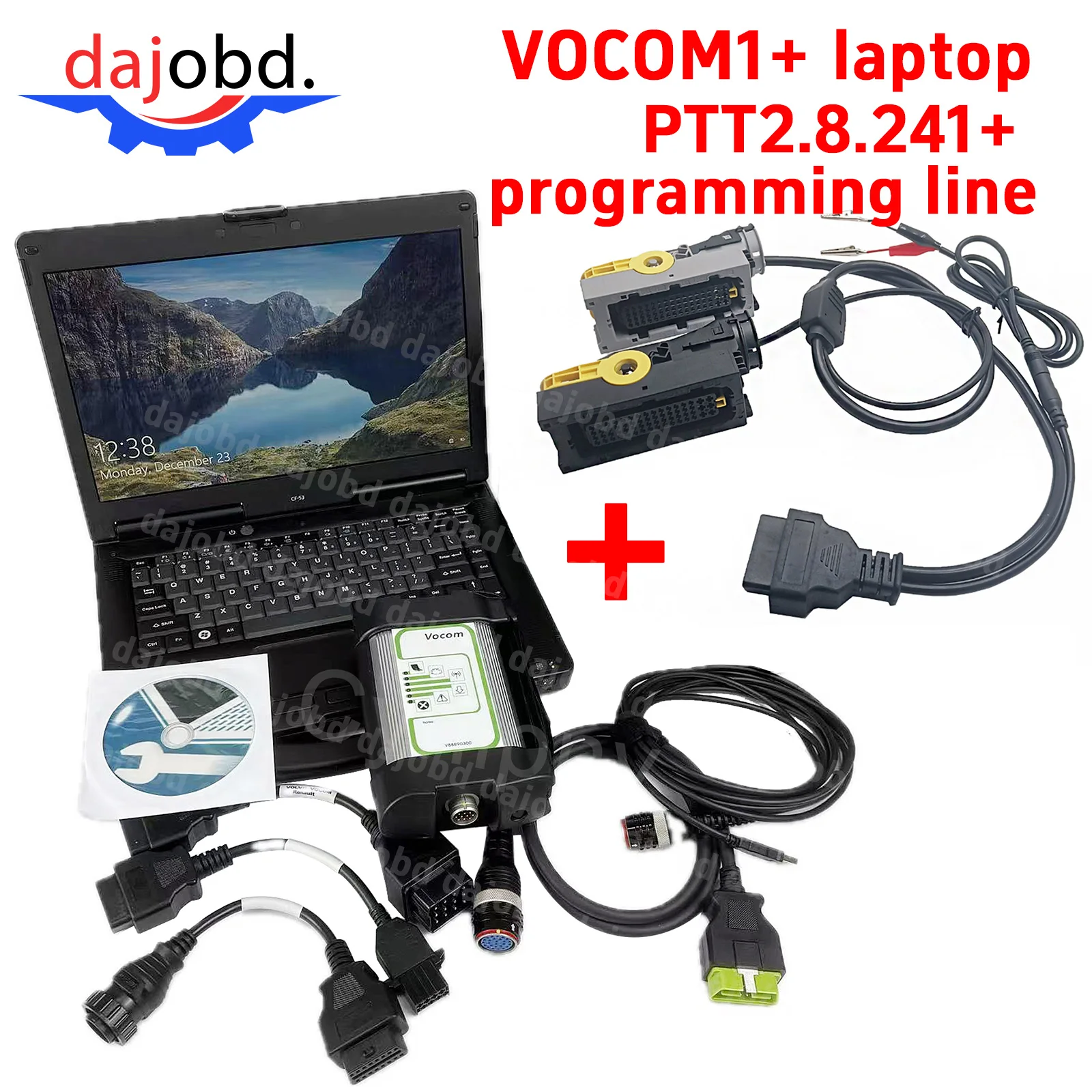 For UD/Mack/Renault Vocom and programming lines, 88890300 Vocom interface truck diagnostic tool calibration and programming