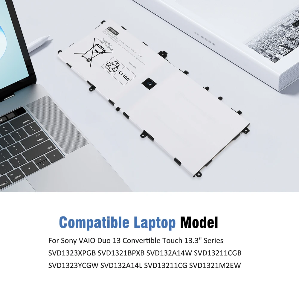 ETESBAY VGP-BPS36 6320mAh 48Wh Laptop Battery For Sony for Vaio Duo 13 Convertible Touch 13.3
