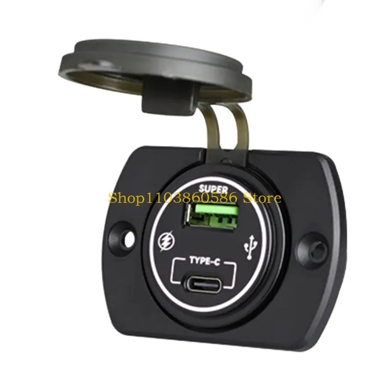 242A Car Phone Chargers 12V/24V USB Outlet with Cap For Efficient Power Delivery