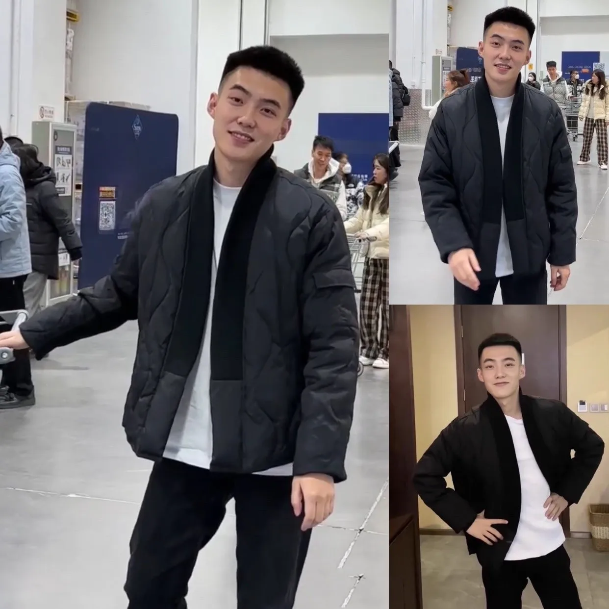 

Мужская хлопковая куртка Slim Fit, зимняя, новая модель, тонкая, с воротником-бомбером, на молнии, укороченная, повседневная, модная верхняя одежда