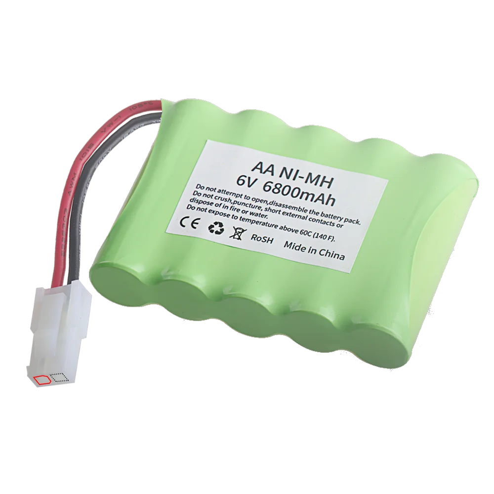 Upgrade 6V 6800mah NiMH Battery For Rc Toy Cars Tank Truck Robots Guns Boats Parts AA Ni-MH 6v Rechargeable Battery Pack 2400mAh