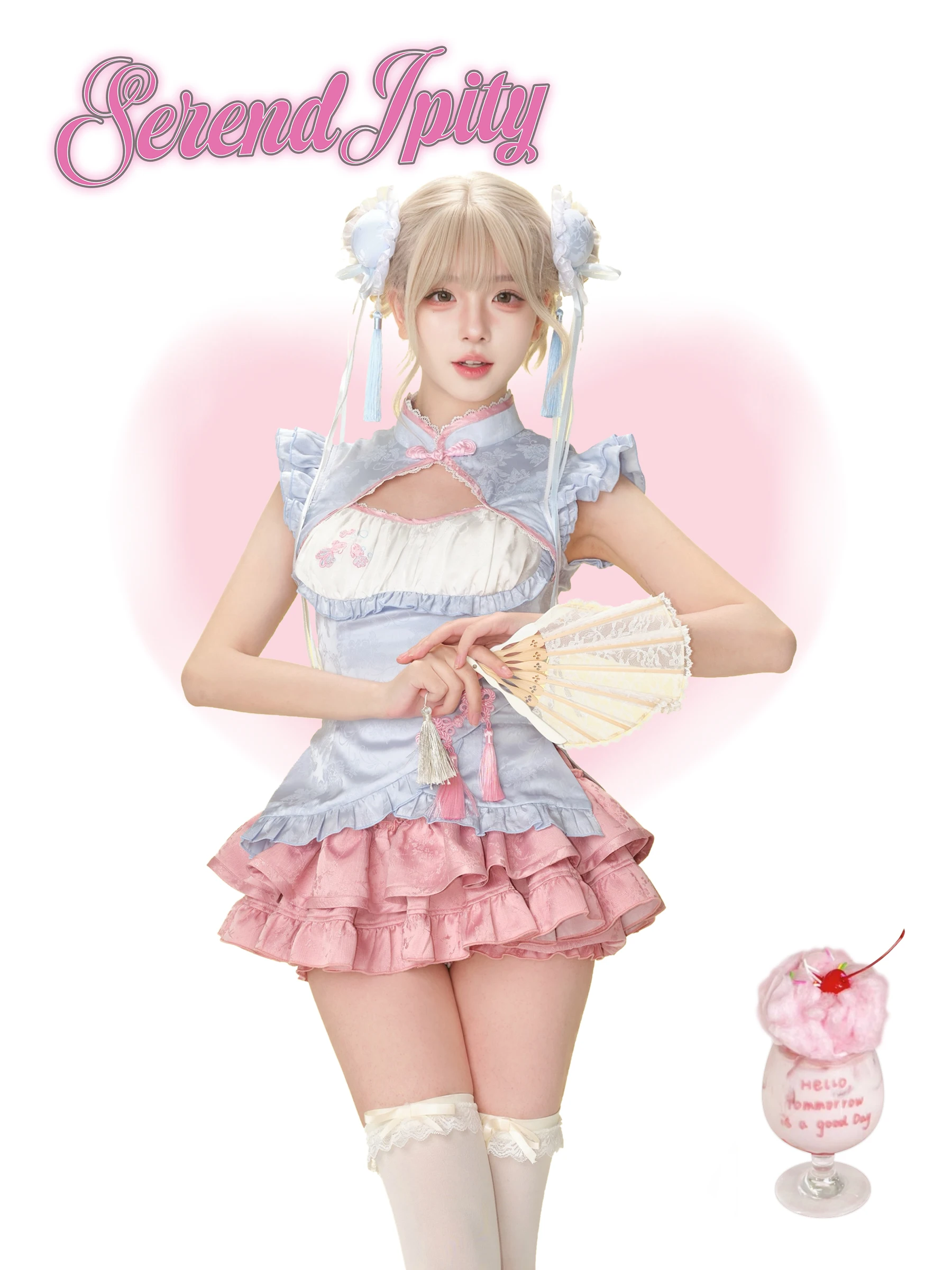 

Летние японские кавайные милые комплекты из 2 предметов для женщин Y2k Fairy Design Топы + шикарная юбка с высокой талией Женская шикарная корейская популярная одежда