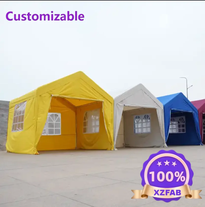 Factory Direct 2026 Garage portatile con tettoia resistente da 10x20 piedi per tenda da campeggio esterna per tenda