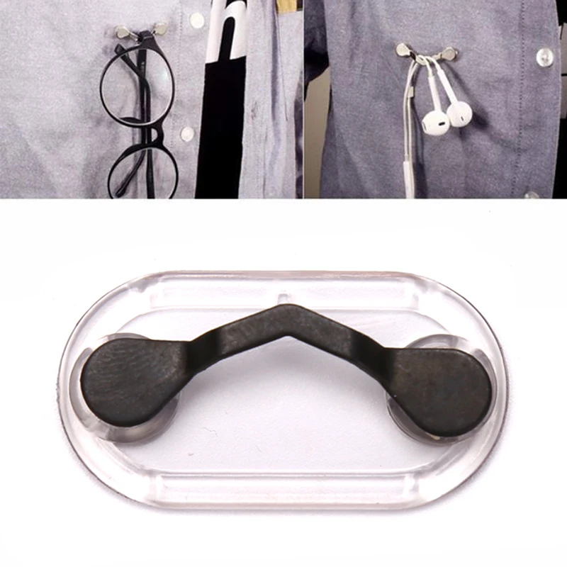 New Fashion Magnetic Hang Eyeglass Holder Clip Brooch Pin Multifunction Magnet Sunglasses Headset Line Clips Clothes Clip Buckle