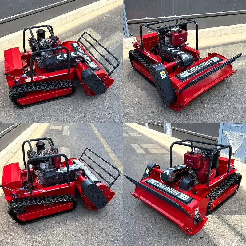 for Track-type Remote-controlled Mower Flail-type Mower Robot Agricultural Machinery Suitable for All Types of Terrain