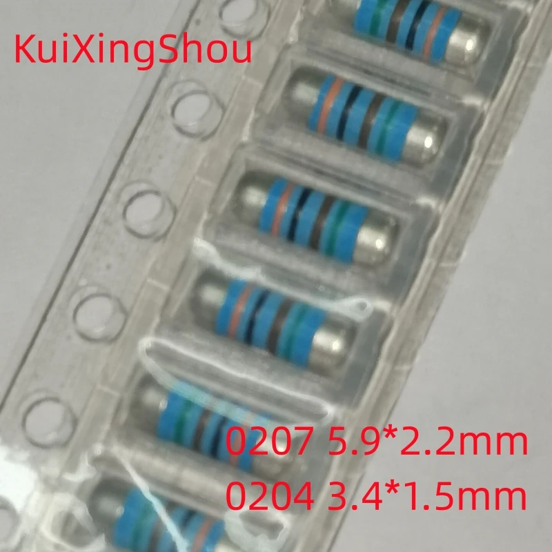 20PCS MMA0207 MELF Resistance 0207 1R 1.5R 2R 3R3 10R 15R 47R 100R 330R 1K 2K 4.7K 10K 150K 220K 820K 50PPM