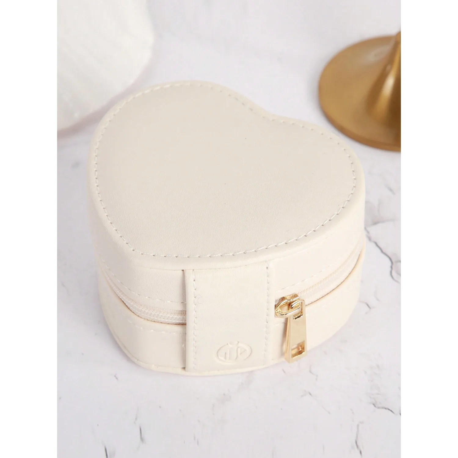 1pc Heart Shaped Jewelry Storage Box For Rings And Necklaces Back To School