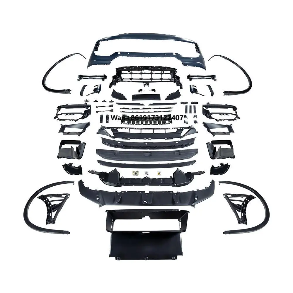 

New High Quality Car Body Kit 2011-2013 958 Front Bumper Upgrade 2024 Turbo GT-Style Bolt-On Unpainted Black Includes